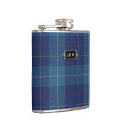 Monogramed Clan MacKerrell Tartan Pset Flask Heupfles (Rechts)