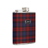 Monogramed Clan MacLachlan Tartan Pset Flask Heupfles (Rechts)