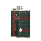 Monogramed Clan MacLean Tartan Plaid Golf Flask Heupfles (Links)