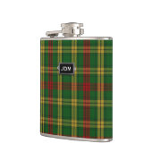 Monogramed Clan MacMillan Tartan Pset Flask Heupfles (Links)