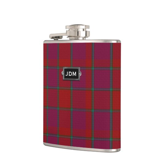 Monogramed Clan MacNab Tartan Pset Flask Heupfles (Links)