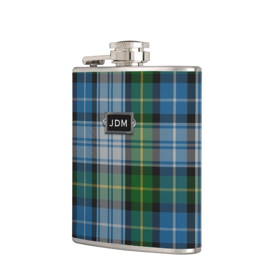 Monogramed Clan MacNeil Tartan Heupfles (Links)