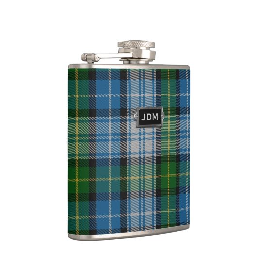 Monogramed Clan MacNeil Tartan Heupfles (Rechts)