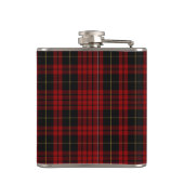 Monogramed Clan MacQueen Tartan Pset Flask Heupfles (Achterkant)