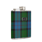 Monogramed Clan MacWilliam Tartan Pset Flask Heupfles (Rechts)