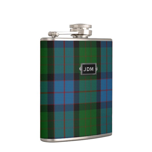 Monogramed Clan MacWilliam Tartan Pset Flask Heupfles (Rechts)