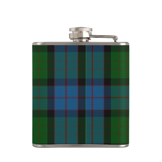 Monogramed Clan MacWilliam Tartan Pset Flask Heupfles (Achterkant)