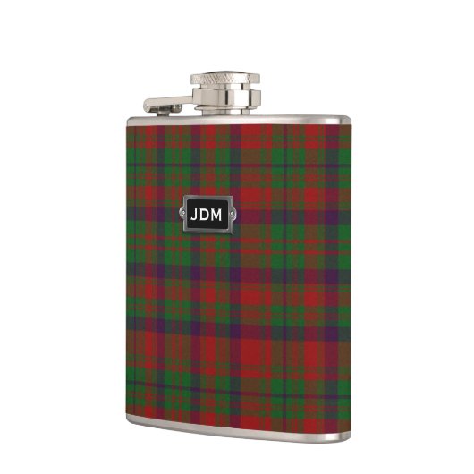 Monogramed Clan Matheson Tartan Pset Flask Heupfles (Links)