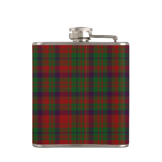 Monogramed Clan Matheson Tartan Pset Flask Heupfles (Achterkant)