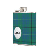 Monogramed Clan Mayhew Tartan Plaid Golf Flask Heupfles (Links)
