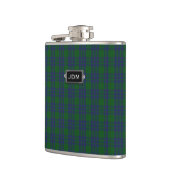 Monogramed Clan Montgomery Tartan Plaid Flask Heupfles (Links)