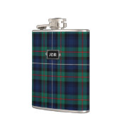 Monogramed Clan Robertson Tartan Pset Flask Heupfles (Links)