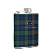Monogramed Clan Robertson Tartan Pset Flask Heupfles (Rechts)