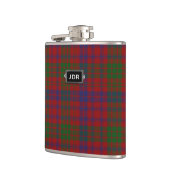 Monogramed Clan Ross Tartan Pset Flask Heupfles (Links)