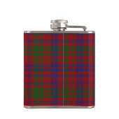 Monogramed Clan Ross Tartan Pset Flask Heupfles (Achterkant)