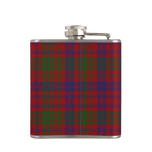 Monogramed Clan Ross Tartan Pset Flask Heupfles (Achterkant)