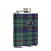 Monogramed Clan Stephenson Tartan Pset Flask Heupfles (Rechts)