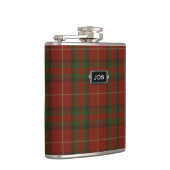 Monogramed Clan Stuart of Brute Tartan Pset Flask Heupfles (Rechts)