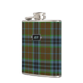 Monogramed Clan Thomson Tartan Pset Flask Heupfles (Links)