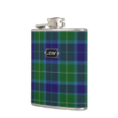 Monogramed Clan Wallace Tartan Pset Flask Heupfles (Links)