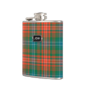 Monogramed Clan Wilson Tartan Plaid Flask Heupfles (Links)
