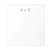 Monogramed Couples Notitieblok (Voorkant)