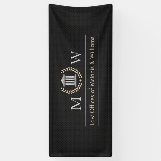 Monogramed Courthouse Spandoek (Verticaal)