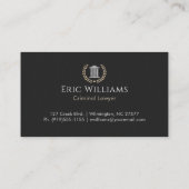 Monogramed Courthouse Visitekaartje (Achterkant)