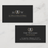 Monogramed Courthouse Visitekaartje (Voorkant / Achterkant)