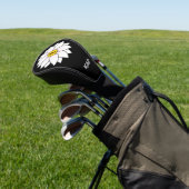 Monogramed Daisy Golf Club Head Hoesje Golfheadcover (Insitu)