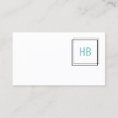 Monogramed Ga naar lezen Visitekaartje (Achterkant)