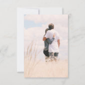 Monogramed Initiaal Upload je fotohuwelijk Kaart (Achterkant)