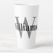 Monogramed Latte Mok (Voorkant)