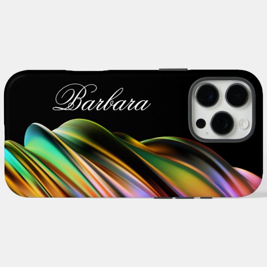 Monogramed Modern Abstract Case-Mate iPhone Case (Achterkant (horizontaal))