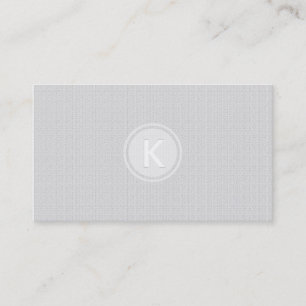 Monogramed Modern Linen Texture Kijk Event Design Visitekaartje