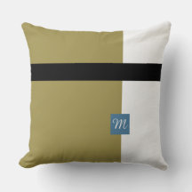 Monogramed Olijfgroene kleur geblokkeerd