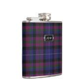 Monogramed Pride of Scotland Tartan Pset Flask Heupfles (Rechts)