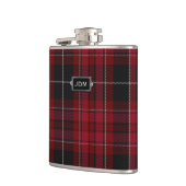 Monogramed Pride of Wales Tartan Pset Flask Heupfles (Links)