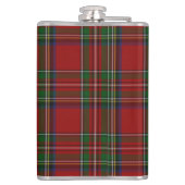 Monogramed Royal Stewart Tartan Pset Flask Heupfles (Achterkant)