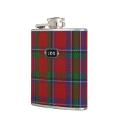 Monogramed Sinclair Tartan Pset Flask Heupfles (Links)