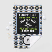 Monogramed Typography Humor  Golfhanddoek (Insitu)