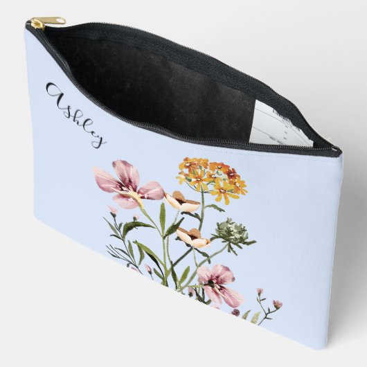 Monogramed Waterverf Wildflower Boeket #1 Etui (Open)