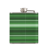 Monogramgroene strepen heupfles (Achterkant)