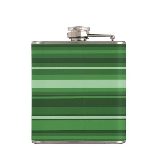 Monogramgroene strepen heupfles (Achterkant)