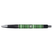 Monogramgroene strepen pen (Voorkant)