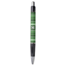 Monogramgroene strepen pen