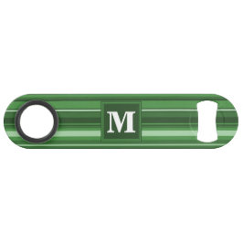 Monogramgroene strepen speed flessenopener