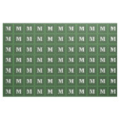 Monogramgroene strepen stof (Fat Quarter)