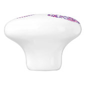 Monogramharten met de letter X en trekknop Keramische Knop (Zijkant)