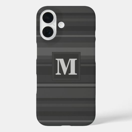 Monogramhoutskool strepen Case-Mate iPhone case (Achterkant)